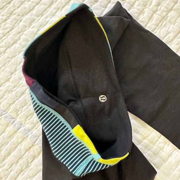 Lululemon Kids Black Capri Athletic Leggings Sz M - Picture 9 of 9